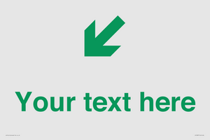 Custom Safe Condition inverse: Green Down left right arrow